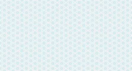 和柄 【麻の葉】ドット 　シームレス　江戸小紋