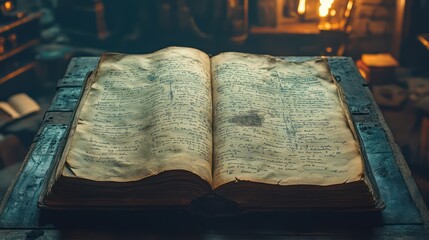 Obraz premium Ancient Tome: A Whispers of Forgotten Lore