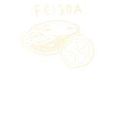 hand drawn and hand lettering hobby and fruit.