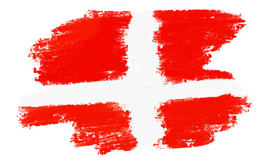 Colored illustration of Danish flag