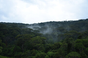 clouds over the mountains