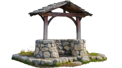 Water well isolated on white background 