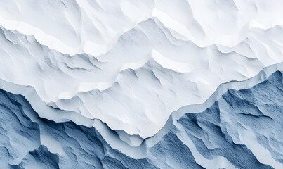 Fototapeta premium Dynamic ocean waves and snowy peaks nature abstract art coastal landscape high-contrast view serenity
