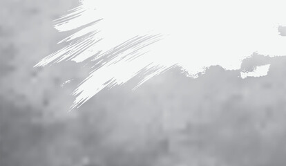 Abstract Grey Background with White Paint Strokes and Subtle Textural Gradient Effect