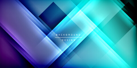 Fototapeta premium Expressive poster with shadow lines. Features technology, minimalist, and business themes, bright vibrant color schemes