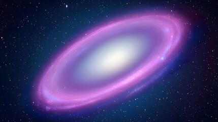 Fototapeta premium Stunning Purple Galaxy in Space- Cosmic Nebula Background