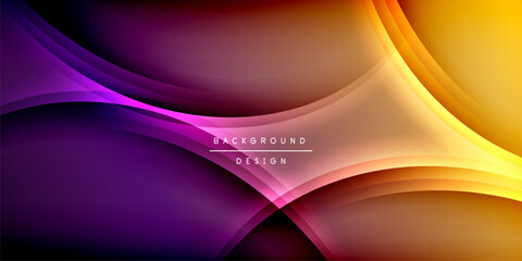 Expressive poster with shadow lines. Features technology, minimalist, and business themes, bright vibrant color schemes