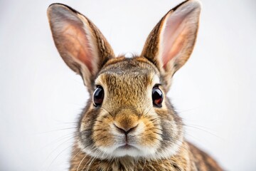 Obraz premium Easter Bunny Macro Photography on White