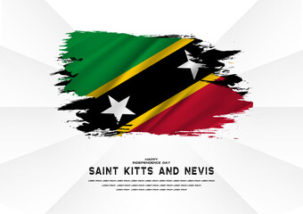 Happy Independence Day Saint Kitts and Nevis, Saint Kitts and Nevis flag