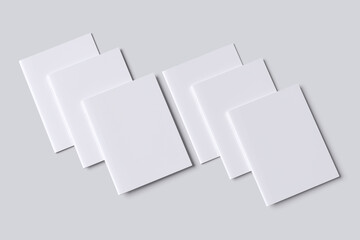 White A4 Catalog Brochure Mockup