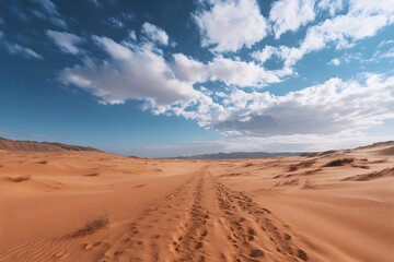 sand dunes in the desert, Generative AI