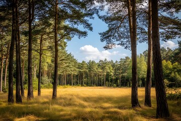 Obraz premium trees in the forest, Generative AI