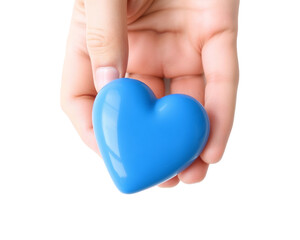 Obraz premium Hands holding a heart symbolizing love care and giving