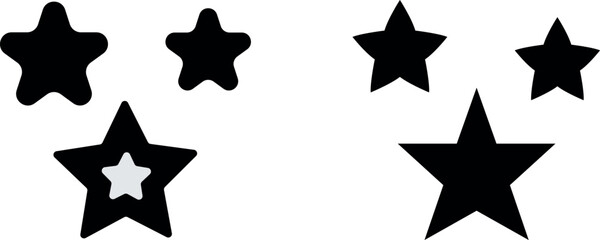 Stars Vector Icon Set - Shining and Versatile Celestial Graphics