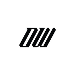 OW monogram logo design letter text name symbol monochrome logotype alphabet character simple logo