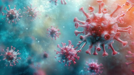 Microscopic Viruses Intricate Structures and Viral Particles