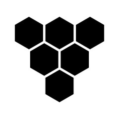 Honeycomb icon. Natural honeycomb icons collection. Beeswax hive line icons.