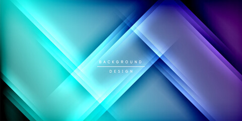 Fototapeta premium Expressive poster with shadow lines. Features technology, minimalist, and business themes, bright vibrant color schemes