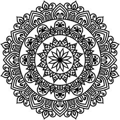 Mandala vector illustration on white background