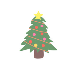 Christmas Tree vector icon