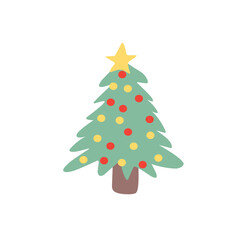Christmas Tree vector icon