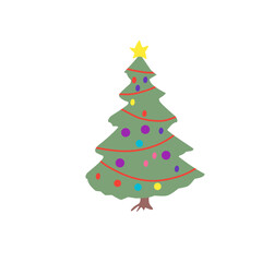 Christmas Tree vector icon