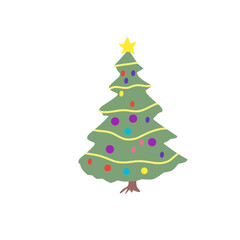 Christmas Tree vector icon