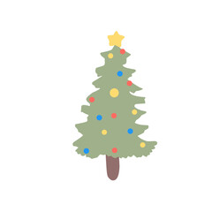 Christmas Tree vector icon
