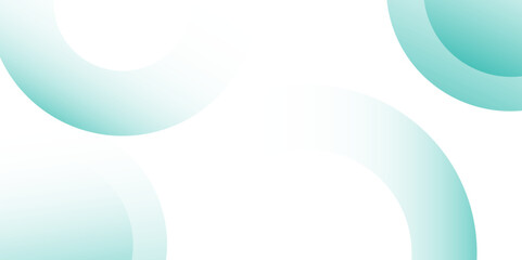 Abstract futuristic light green banner with a gradient circle shapes and blur. Vector illustration for presentation design. Can be used for business, corporate, institution, party, festive, seminar.