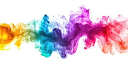 Acrylic colors and ink in water. Abstract background. Isolated. Collection.