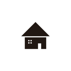 Home, village, property geometric symbol simple logo vector