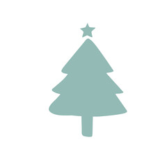Christmas Tree vector silhouette 