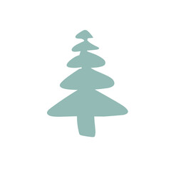 Christmas Tree vector silhouette 