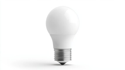 A smart LED bulb with a white isolated background, showcasing its modern design