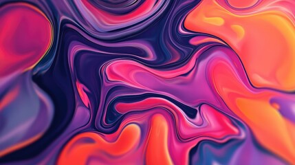 Liquid abstracts swirling in vibrant motion