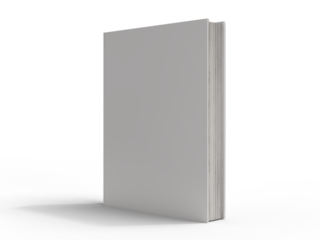 Blank Magazine or Book cover mockup design isolated on white background. Template for presentation a publisher, notebook, catalogs, brochures, magazines, diary, journal, booklet or publication