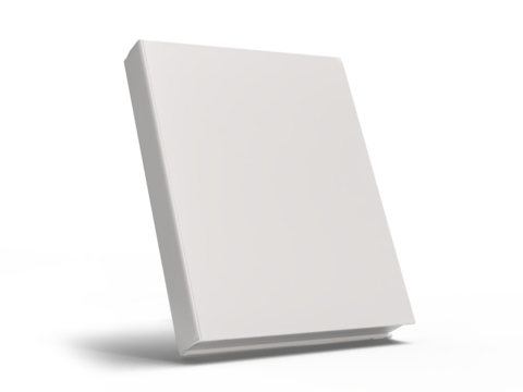 Blank Magazine or Book cover mockup design isolated on white background. Template for presentation a publisher, notebook, catalogs, brochures, magazines, diary, journal, booklet or publication