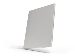 Blank Magazine or Book cover mockup design isolated on white background. Template for presentation a publisher, notebook, catalogs, brochures, magazines, diary, journal, booklet or publication