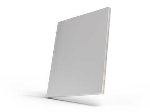 Blank Magazine or Book cover mockup design isolated on white background. Template for presentation a publisher, notebook, catalogs, brochures, magazines, diary, journal, booklet or publication