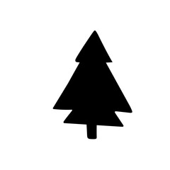 Christmas Tree Silhouette icon