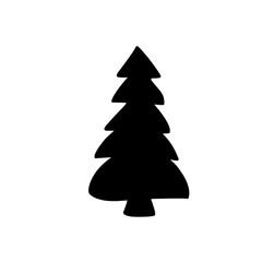 Christmas Tree Silhouette icon