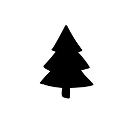 Christmas Tree Silhouette icon