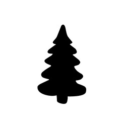 Christmas Tree Silhouette icon