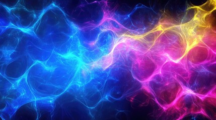 Fototapeta premium Neon abstract patterns pulsating with energy