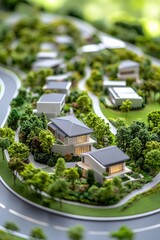 Modern Residential Model in Scenic Landscape