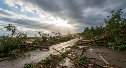 Fototapeta na wymiar natural disaster environment