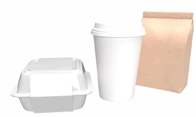 white plastic container