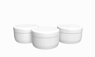 white plastic container