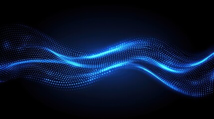 Abstract Luxury gradient Blue background. Smooth Dark blue with Black vignette Studio Banner