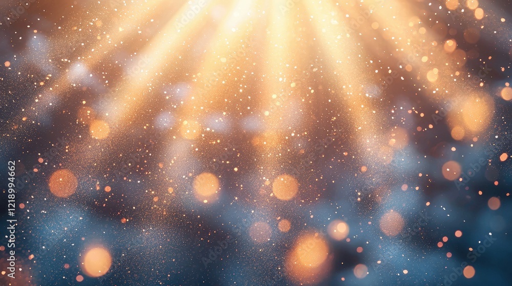 Poster Abstract image of colorful light blur creating a dynamic and vibrant background for design or artistic use